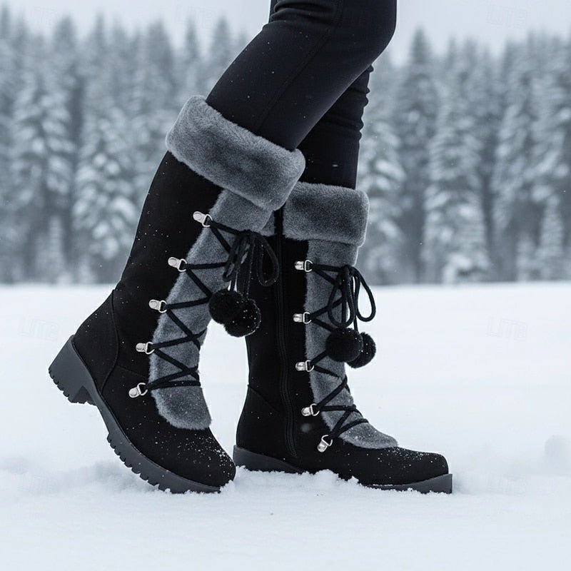 Cozy Lace-Up Winter Boots for Women | Insulated Warmth and Comfort - Satinni