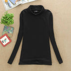 Cozy Turtleneck Top in Soft Fabric for Casual Wear and Layering - Satinni