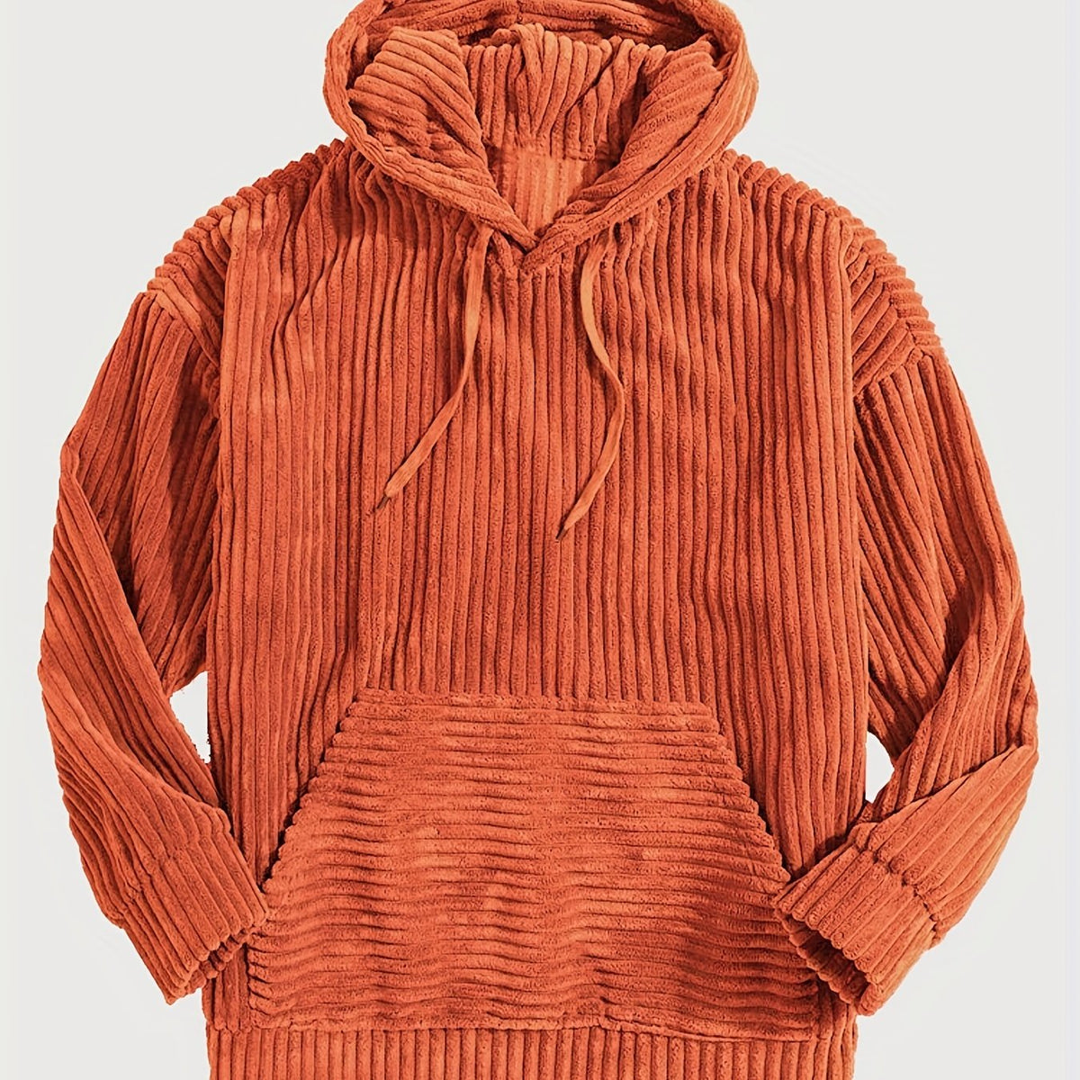 Felpa con cappuccio a coste – Abbigliamento casual, comfort quotidiano