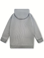Cardigan con cappuccio accogliente – Abbigliamento casual, a strati