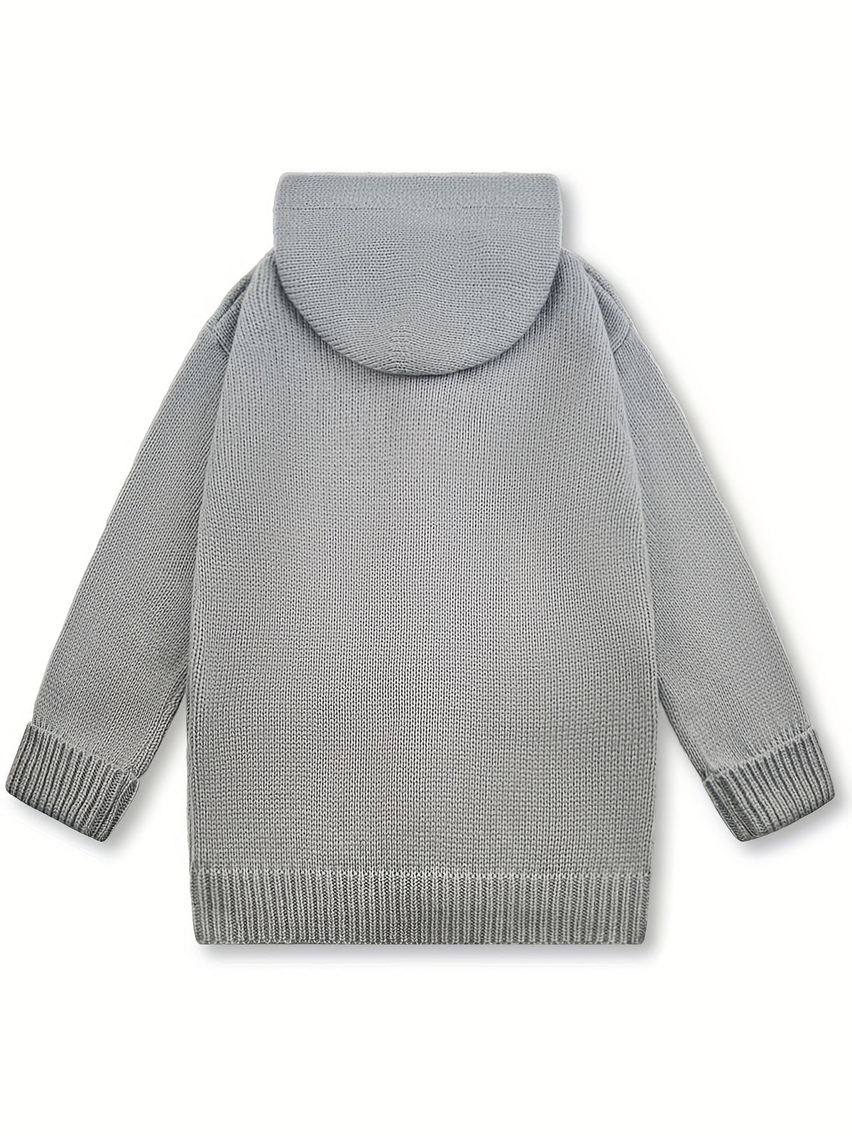 Cardigan con cappuccio accogliente – Abbigliamento casual, a strati