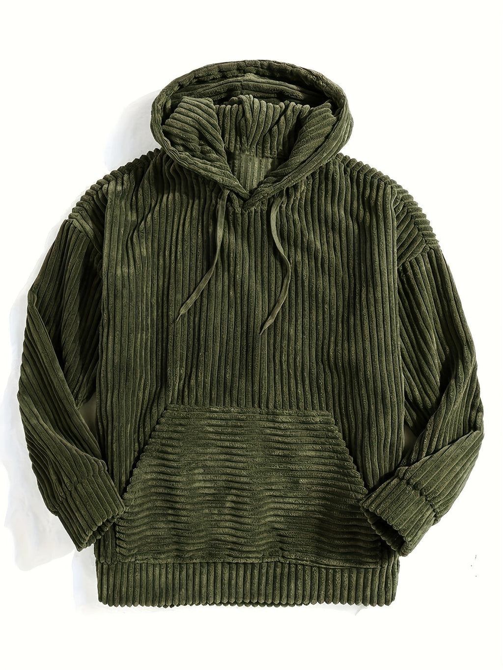 Felpa con cappuccio a coste – Abbigliamento casual, comfort quotidiano