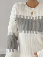 Maglione a righe color-block – Abbigliamento casual, stile quotidiano