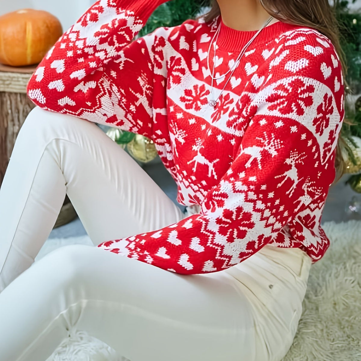 Maglione festivo Fair Isle – Stile natalizio, comfort avvolgente