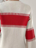 Maglione a righe color-block – Abbigliamento casual, stile quotidiano