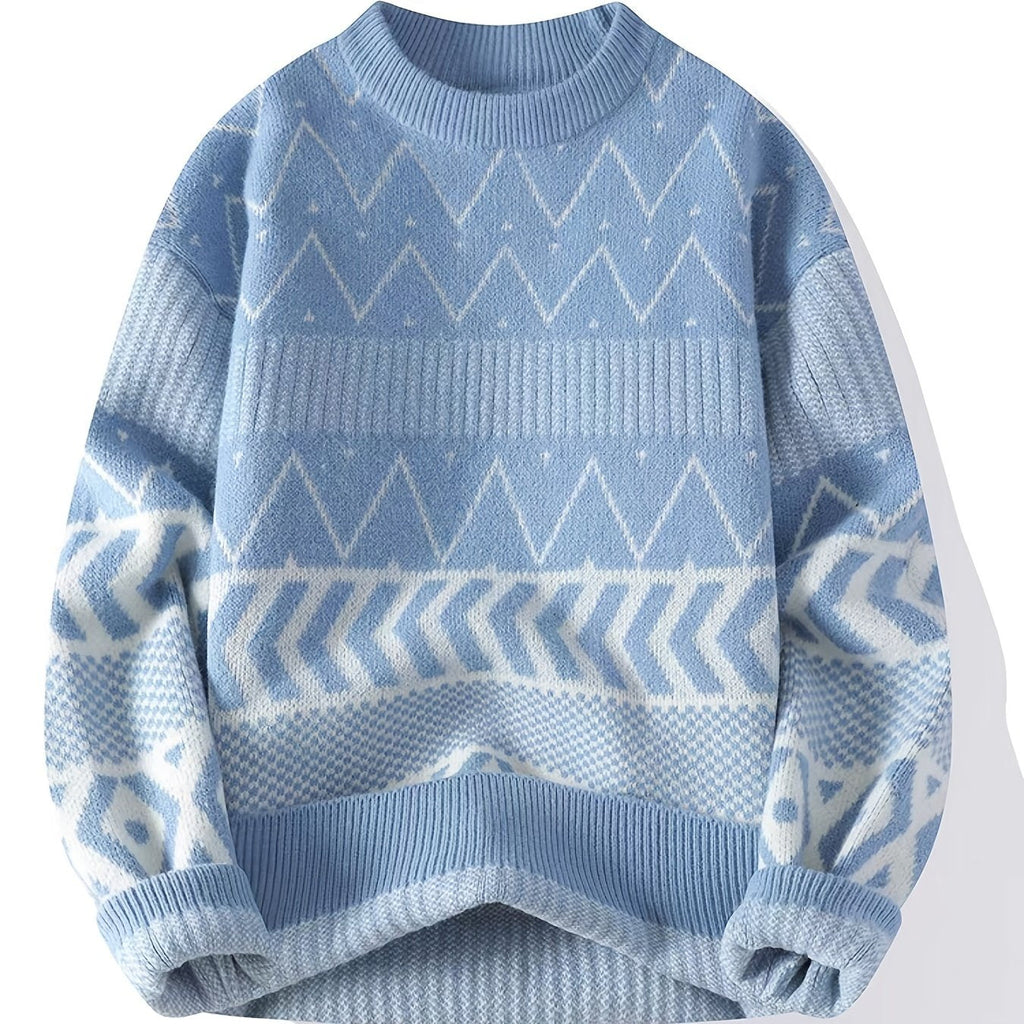 Maglione a girocollo fantasia – Casual, per tutti i giorni