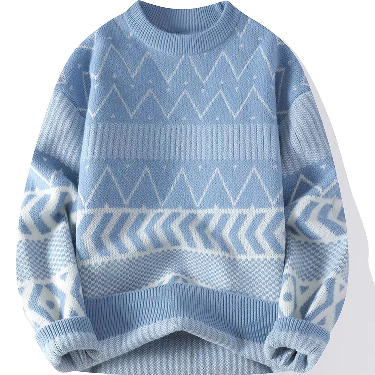Maglione a girocollo fantasia – Casual, per tutti i giorni