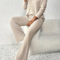 Ribbed Lounge Two-Piece Set – Relaxing, Home Wear
