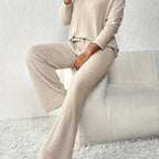 Ribbed Lounge Two-Piece Set – Relaxing, Home Wear