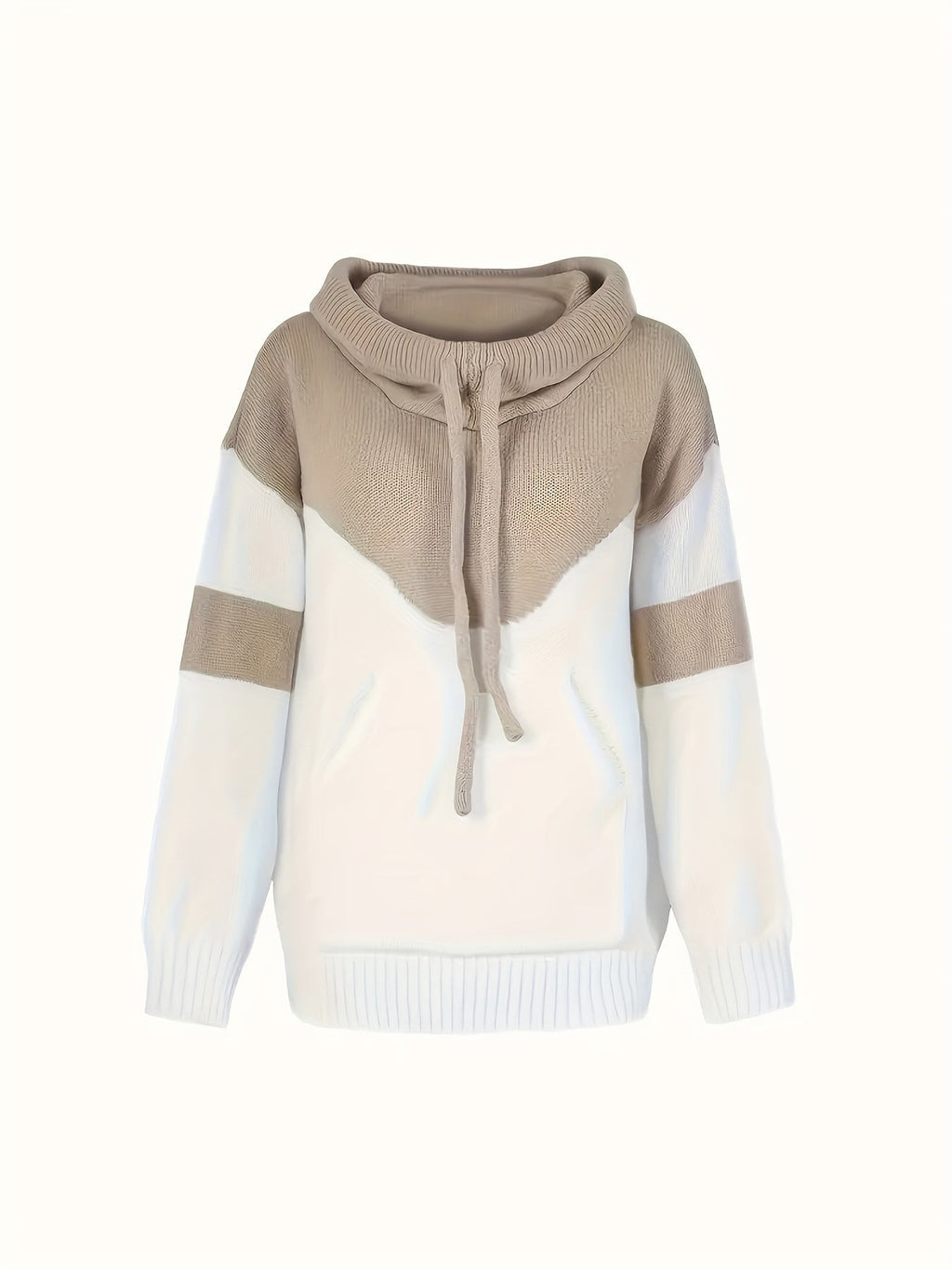 Felpa con cappuccio color-block – Abbigliamento casual, comfort quotidiano