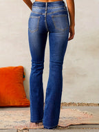 High-Waisted Wide-Leg Jeans for Women | Comfortable Denim Trousers - Satinnis