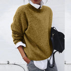 Loose Fit Cashmere Sweater for Women - Soft, Comfortable Knitwear for Everyday Wear - Satinni