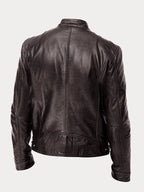 Men's Leather Casual Jacket - Stylish Everyday Outerwear for All Seasons - Satinni