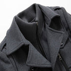 Men's Lined Winter Coat - Two-Piece Design for Cold Weather Protection - Satinni