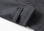 Men's Lined Winter Coat - Two-Piece Design for Cold Weather Protection - Satinni