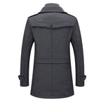 Men's Lined Winter Coat - Two-Piece Design for Cold Weather Protection - Satinni