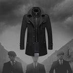 Men's Lined Winter Coat - Two-Piece Design for Cold Weather Protection - Satinni