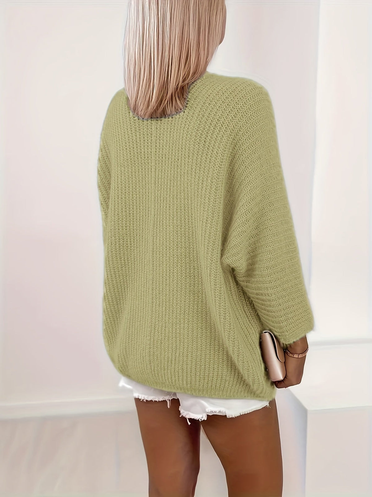 Relaxed Open-Front Cardigan for Women | Soft Knit Fabric | Casual Layering - Satinni
