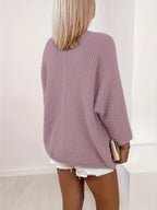 Relaxed Open-Front Cardigan for Women | Soft Knit Fabric | Casual Layering - Satinni