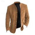 Soft Stand-Collar Jacket for Men | Comfortable Casual Outerwear in Versatile Colors - Satinnis