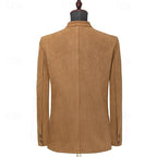 Soft Stand-Collar Jacket for Men | Comfortable Casual Outerwear in Versatile Colors - Satinnis