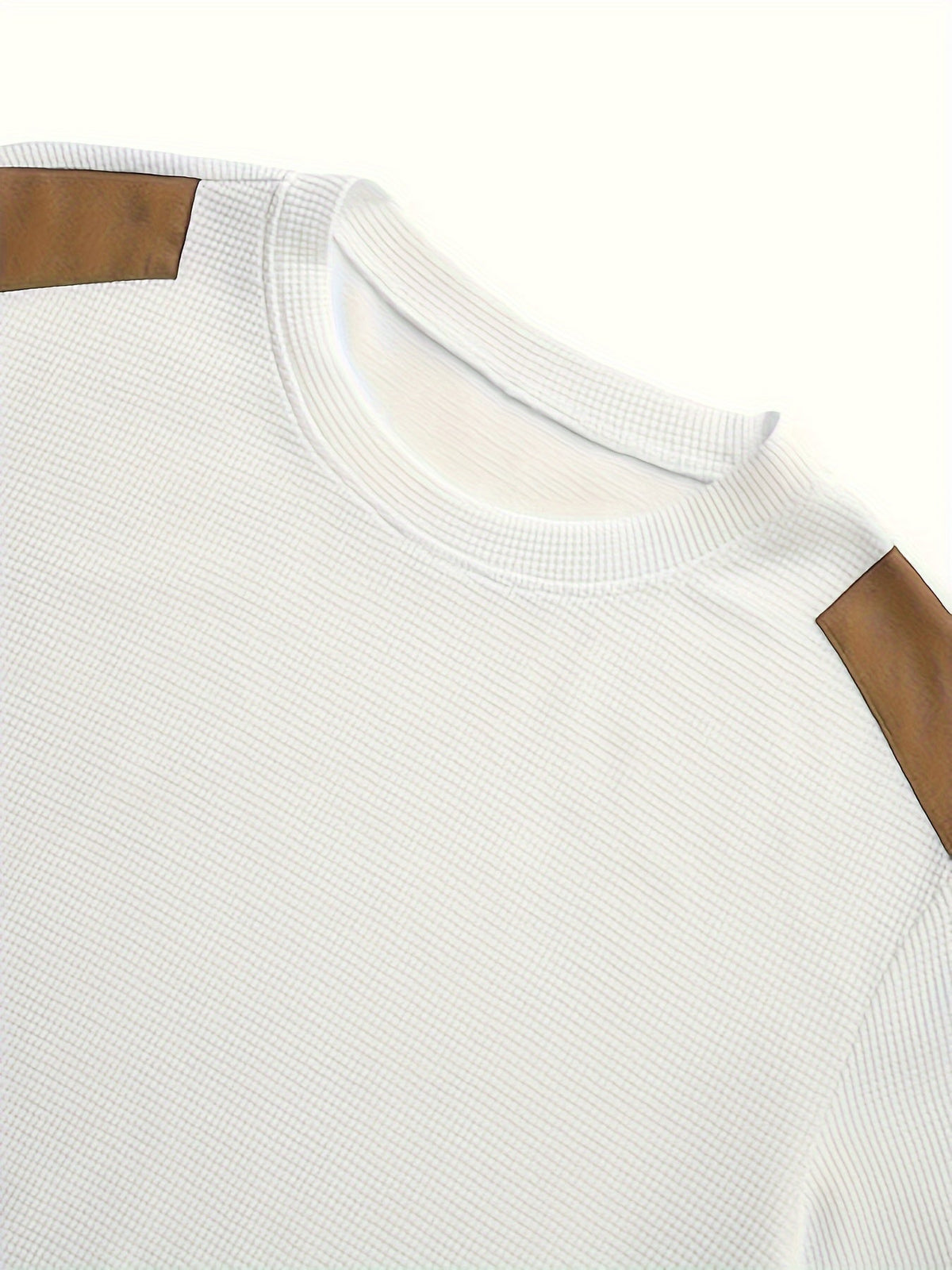 Textured Elbow-Patch Pullover Sweater for Men - Casual Knitwear - Satinni